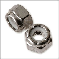 Nylon Insert Locknuts (316 Stainless) 1/4-20 RH Nylon Insert Locknuts (316 Stainless) 1/4-20 RH