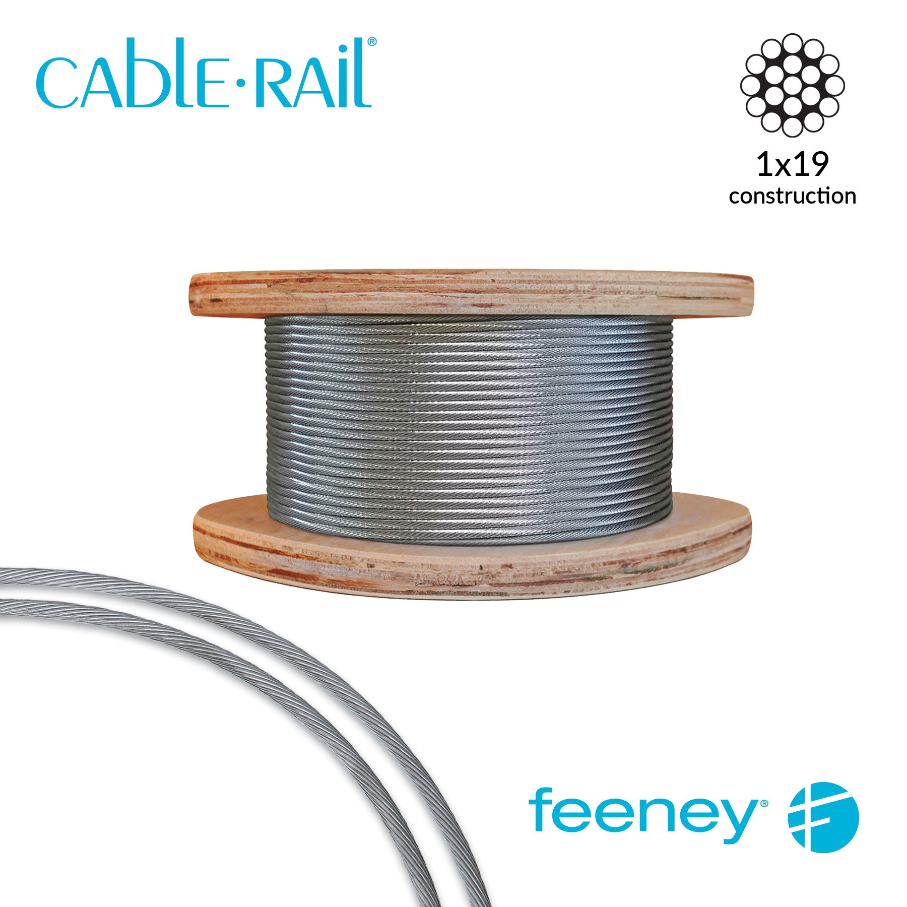Feeney® CableRail Bulk Cable 250' Reel of 1/8 Feeney® CableRail Bulk Cable 250' Reel of 1/8