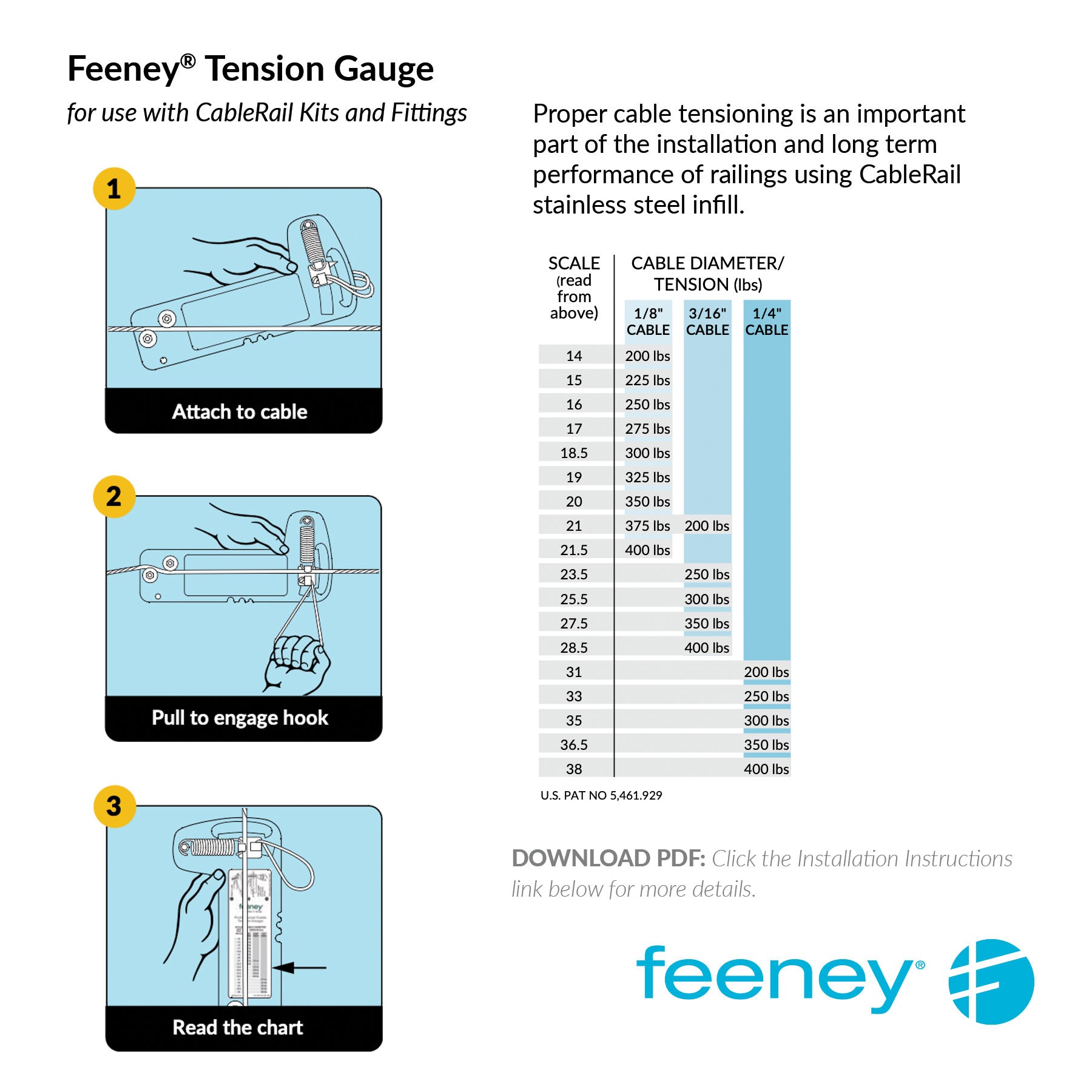 Feeney® Professional Tension Gauge (Each) Feeney® Professional Tension Gauge (Each)
