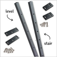Feeney Stair Railing Intermediate Pickets Black at Cable Rail Direct Feeney Stair Railing Intermediate Pickets Black at Cable Rail Direct
