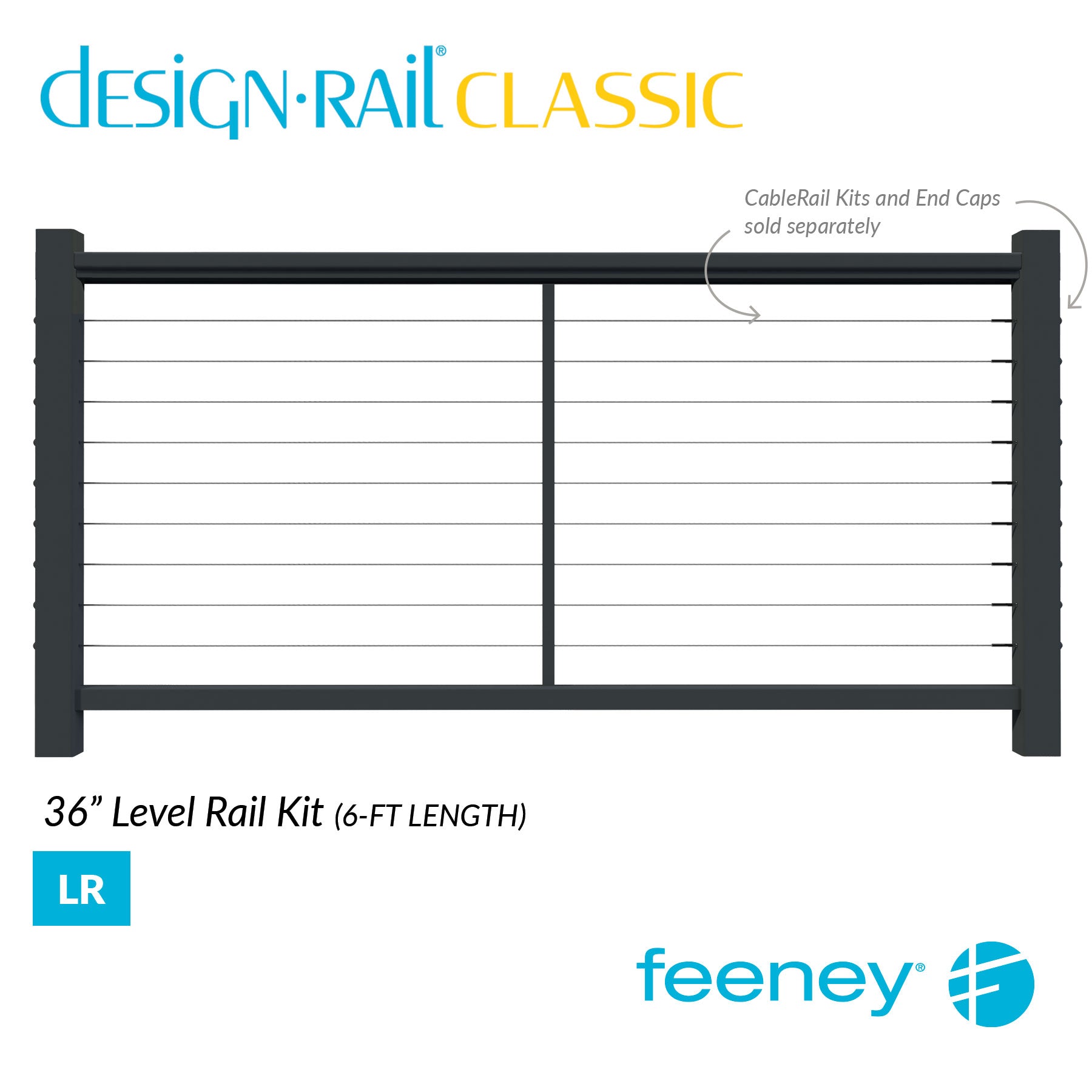 Feeney® DesignRail® Classic Kits (Level) Rail Kit (36  Feeney® DesignRail® Classic Kits (Level) Rail Kit (36