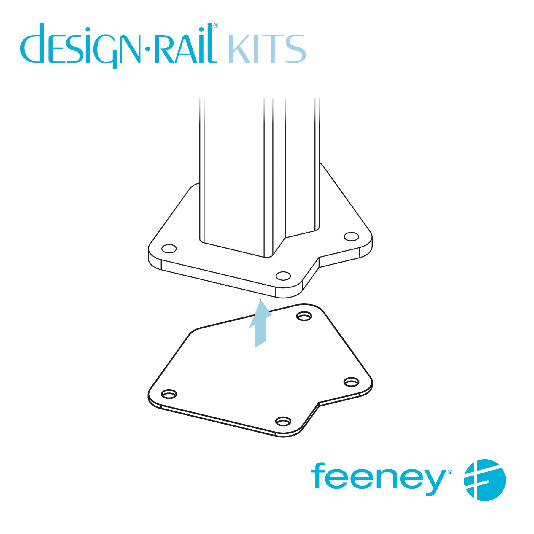 Feeney® DesignRail® Isolation Bushings for Level Quick-Connect Post (26 EA)   Feeney® DesignRail® Isolation Bushings for Level Quick-Connect Post (26 EA)