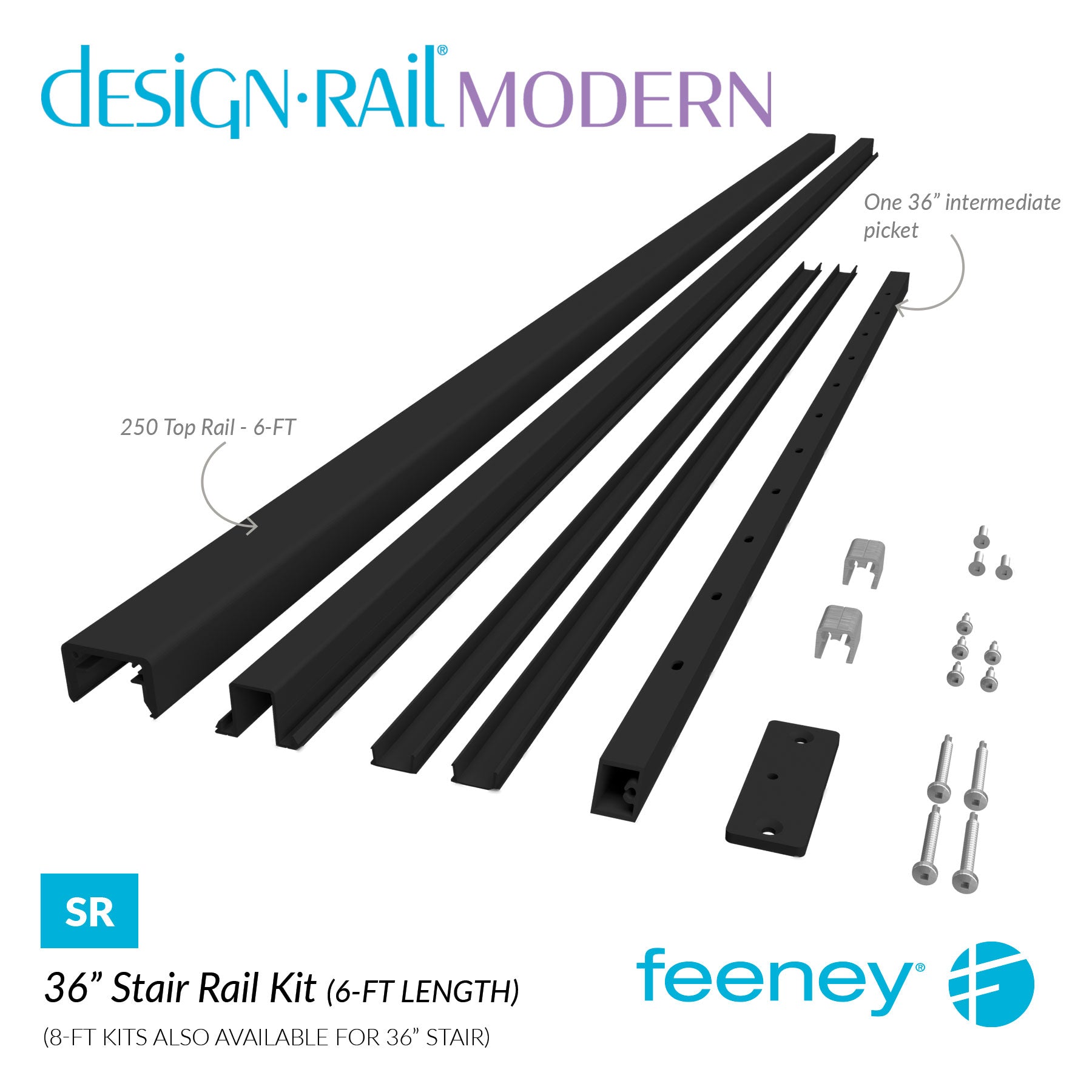Feeney® DesignRail® Modern Kits (Level) Rail Kit (36  Feeney® DesignRail® Modern Kits (Level) Rail Kit (36