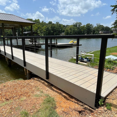 DockRail™ Aluminum Railing with CableRail