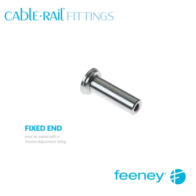 Feeney® CableRail 1/8" Quick-Connect Inset Fitting 3146-W-PKG at Cable Rail Direct
