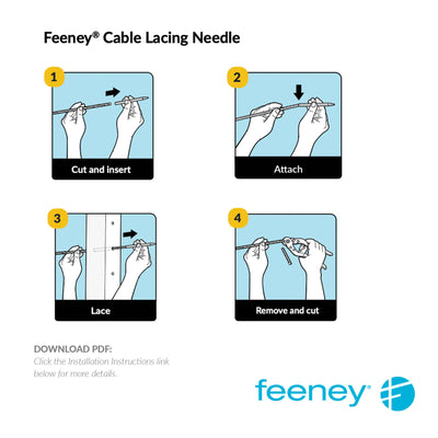 Feeney® Cable Lacing Needle (1/8") Packaged (Each)