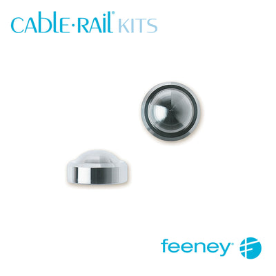 Feeney® CableRail Kits End Cap, Stainless Steel Crown 4 Each at Cable Rail Direct