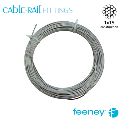 Feeney® CableRail Bulk Cable 100' Reel of 1/8" at Cable Rail Direct