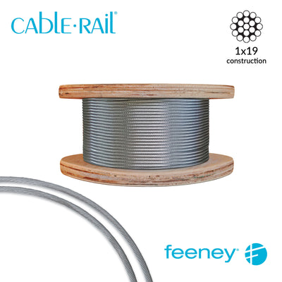 Feeney® CableRail Bulk Cable 250' Reel of 1/8" at Cable Rail Direct