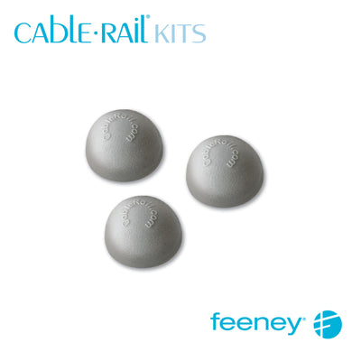 Feeney® CableRail Kits End Cap, Silver 10 Each  at Cable Rail Direct