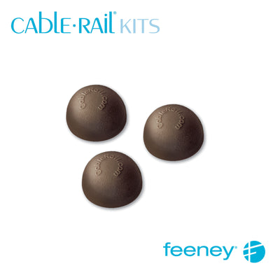 Feeney® CableRail Kits End Cap, Bronze 10 Each  at Cable Rail Direct