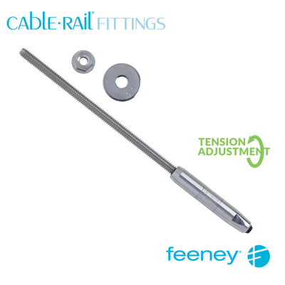 Feeney® CableRail 1/8" Quick-Connect® Threaded Terminal Each at Cable Rail Direct