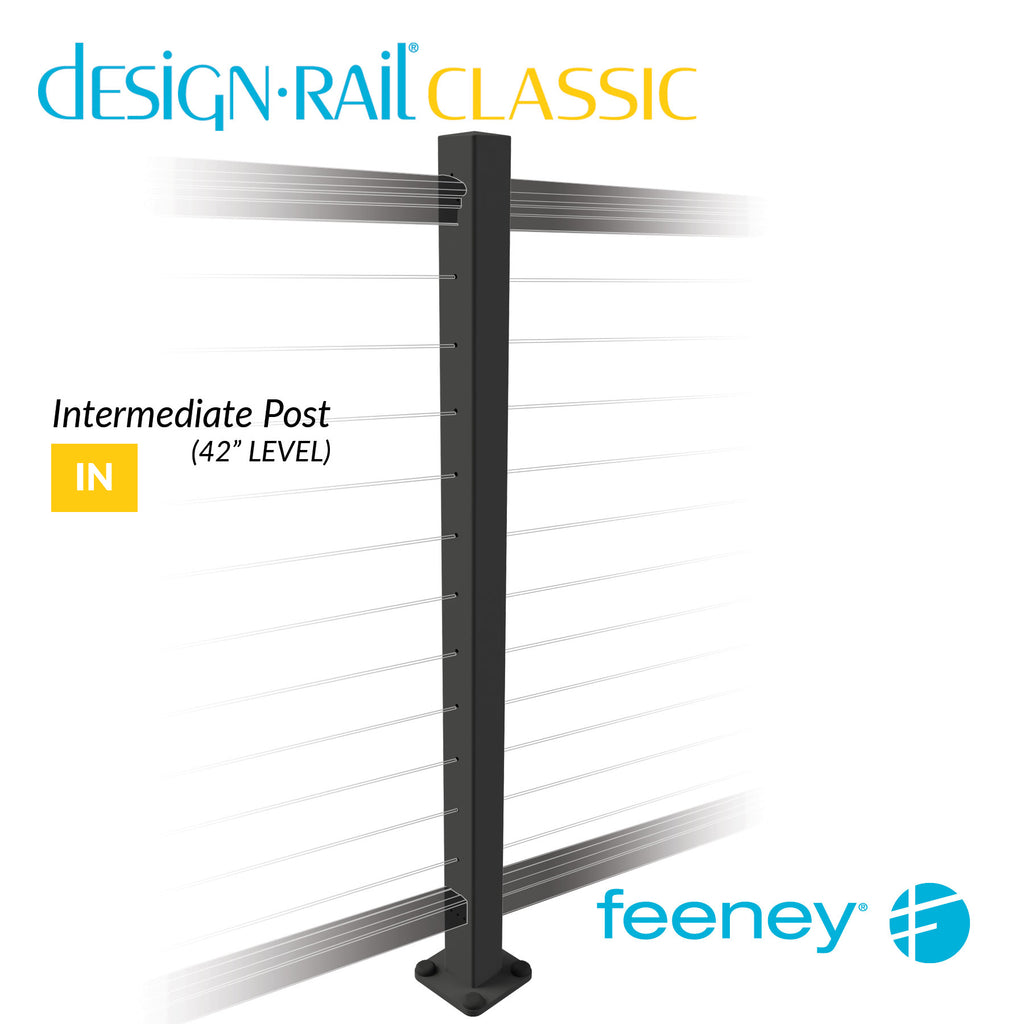 Feeney® DesignRail® Classic Kits Intermediate (Level) Post Kit (42 ...