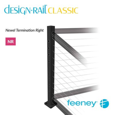 Feeney® DesignRail® Classic Kits (Level to Stair) Right-Hand Newel Post Kit