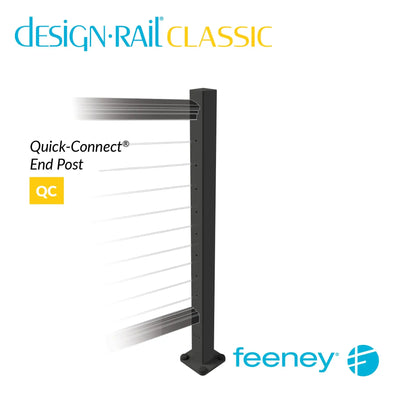 Feeney® DesignRail® Classic Kits (Level) Quick-Connect® Post Kit