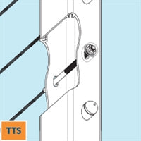 Feeney DesignRail® 36" Threaded Terminal Post Kit for Stair Railings - Black at Cable Rail Direct