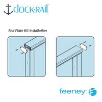 DockRail™ End Plates - Silver