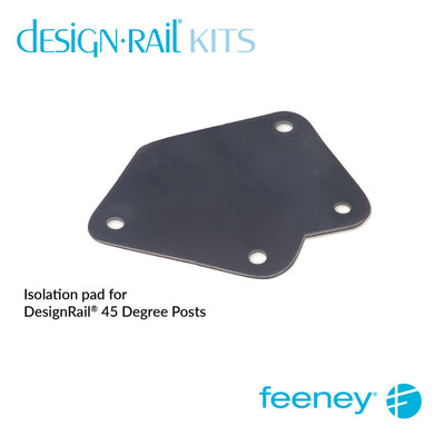 Feeney® DesignRail® Isolation Pad For Post Base Plate (45-Degree)