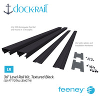 DockRail™ Rail Kits Textured Black