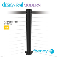  Feeney® DesignRail® Modern Kits (Level) 45-Degree Corner Post Kit (36